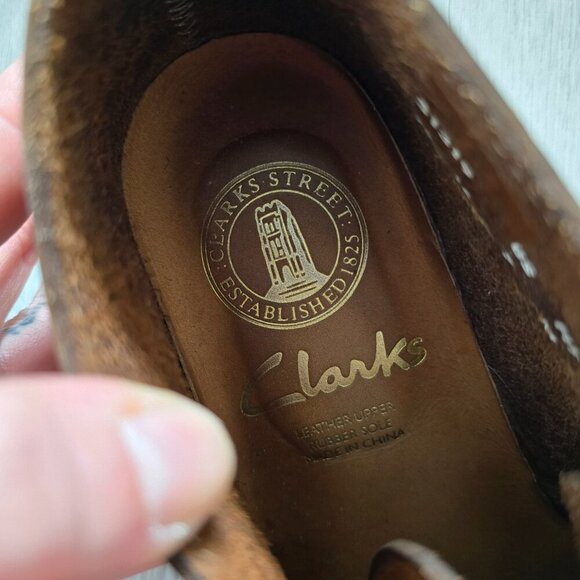 Clarks | Desert Trek brown leather boho gumsole shoes | WMS 7 - Picture 5 of 10